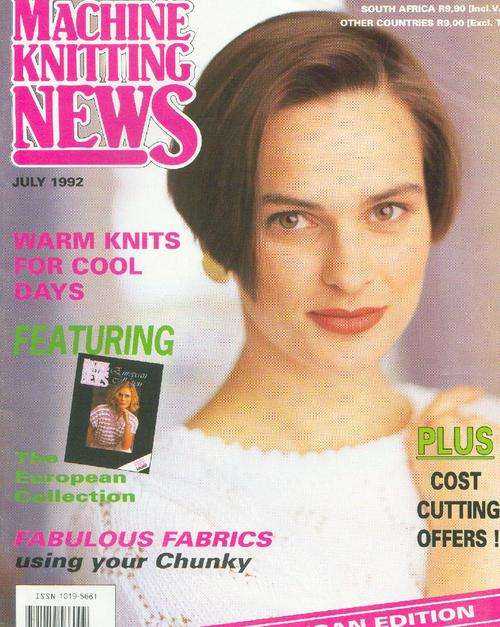 Machine Knitting Magazine July 1992