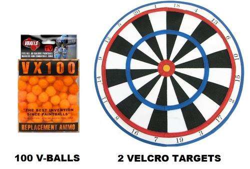 Paintball V-Ball Target Practice System