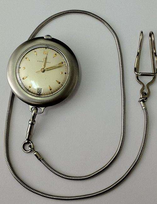 RARE!!! ETERNA MATIC VINTAGE POCKET WATCH - SWISS MADE!!!