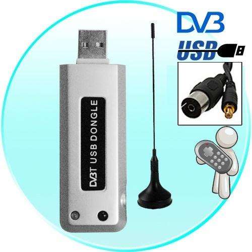 Digital USB DVB-T HDTV TV Tuner Plus FREE RF Coaxial to MCX Antenna adapter
