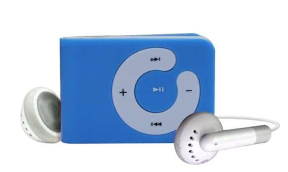 Mini Blue Clip MP3 Player