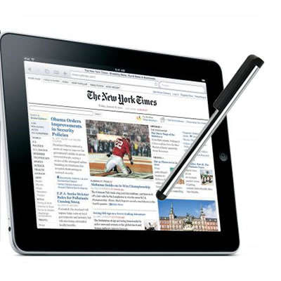 Silver Stylus for iPhone 4/3/iPad/other touchscreens