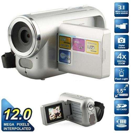 12MP Mini DV  4X Digital Zoom Video Camcorder
