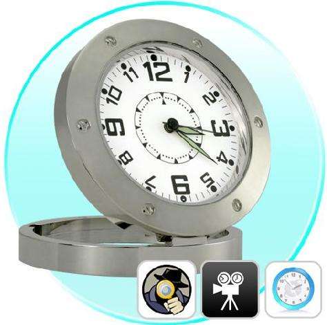 High Quality Stainless Steel Motion Detection HD DVR Spy Clock