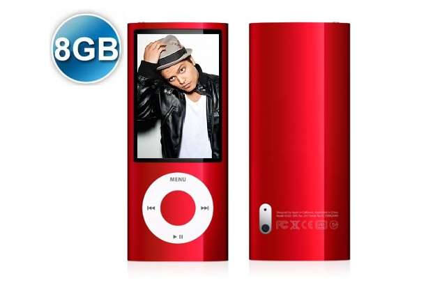 8GB 5th GEN 2.2" LCD VIDEO CAMERA RADIO MP3 MP4 PLAYER + FREE SILICONE CASE  (Red)