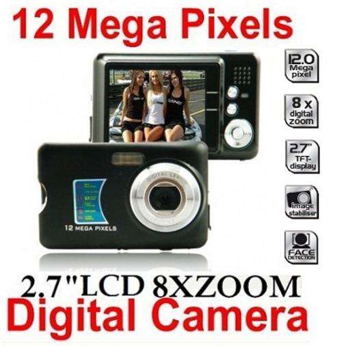 12MP 8x Digital Zoom 2.7-inch LCD Screen Digital Camera