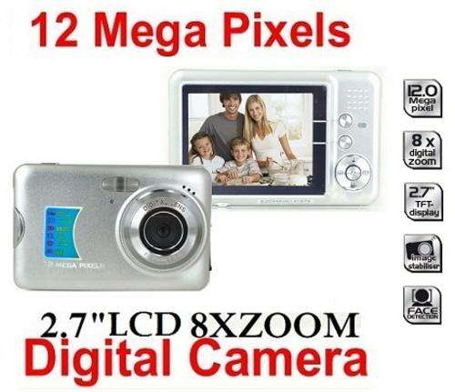 12MP 8x Digital Zoom 2.7-inch LCD Screen Digital Camera