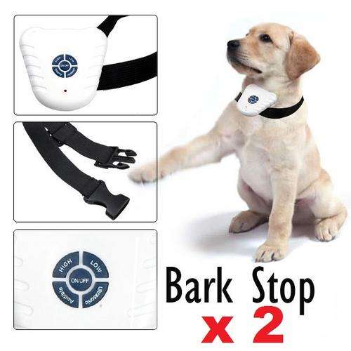 2 x Ultrasonic Anti-Bark Dog Training Collar - APPROVED BY SPCA - FREE SHIPPING!!!