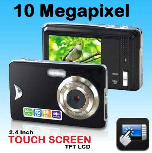10MP 2.4" Touch Screen  8X Digital Zoom Digital Camera with Anti-shake & Face Detect