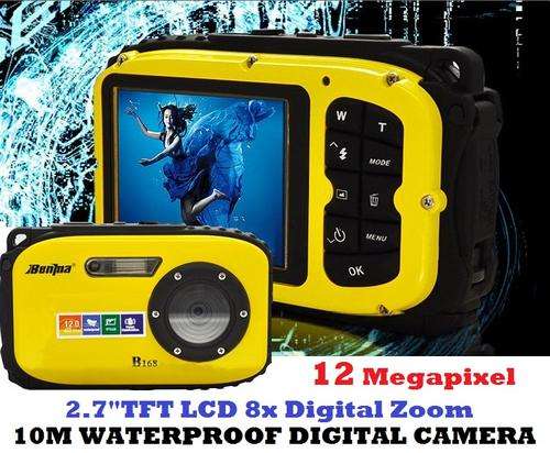 12MP 2.7" LCD 8x Digital Zoom Waterproof Digital C-Shock Camera