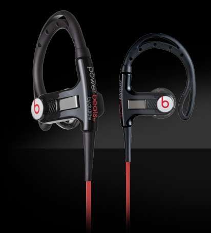 Monster Beats By Dre "POWERBEATS" in Black High Resolution Headphones