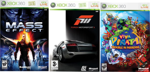 PACK OF 3 XBOX 360 GAMES