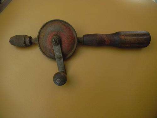 Antique hand drill in working order