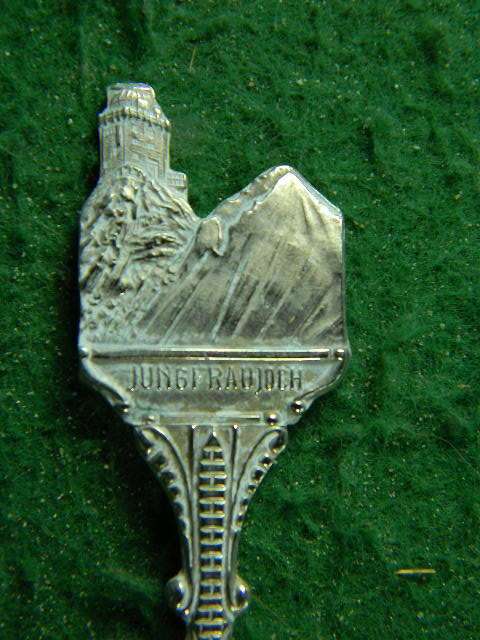 Jungfraujoch spoon as per pictures show pritt mark in spoon silver plated