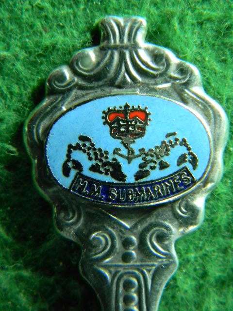 H.M. Submarines Silver plated spoons in good condition