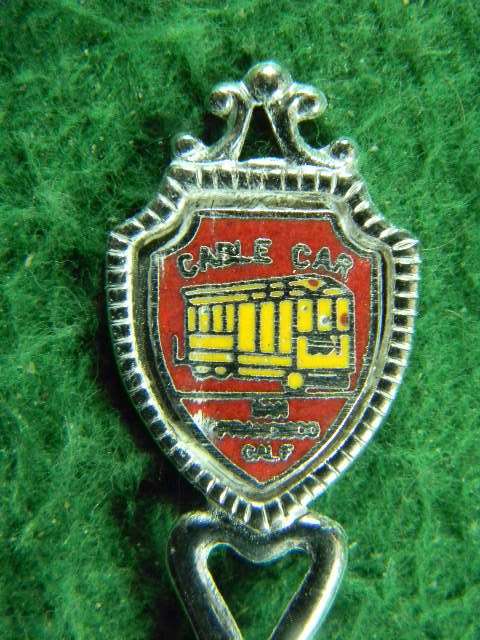 Cable car California Chrome plated spoon in good condition as per pictures