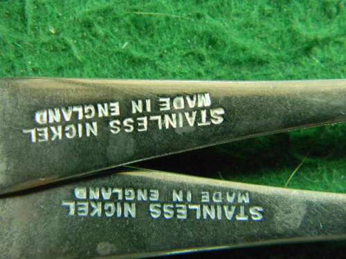2 forks stainless nickel  plated have marks as per pictures