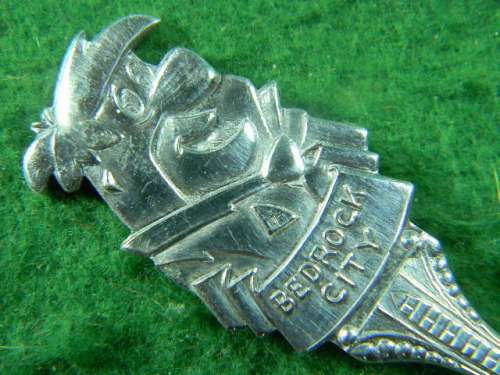 Bedrock City EPNS spoon in good condition