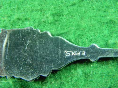 Bedrock City EPNS spoon in good condition