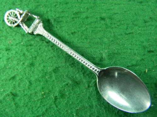 Old Spinning wheel silver plated in good condition