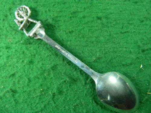 Old Spinning wheel silver plated in good condition