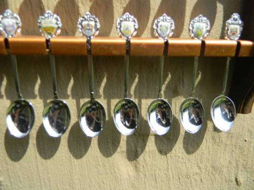 .36 souvenir Spoons off South Africa in good condition with free rack.