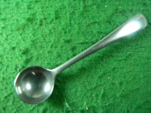 small Musterd  spoon  as per pictures nickel Silver plated Sheffield  in good condition