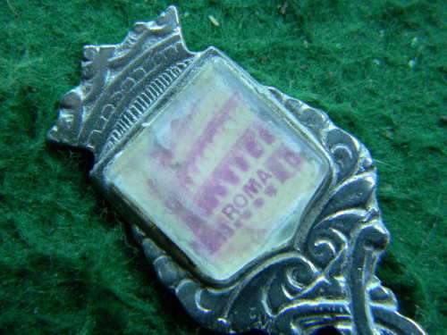 Roma spoon silver plated in  fair condition as per pictures