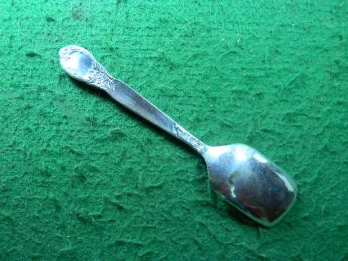 Vintage Sugar spoon   in fair condition  silver plated