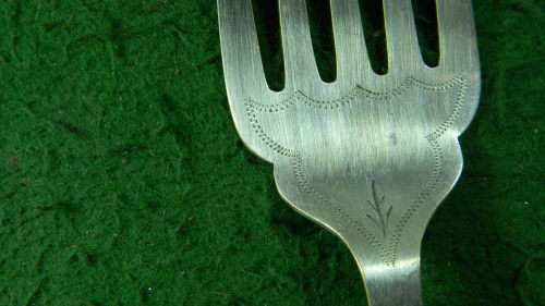 Vintage  fish Bone knife and  fork in good  condition with hallmarks as per pictures 284 mm+220 mm