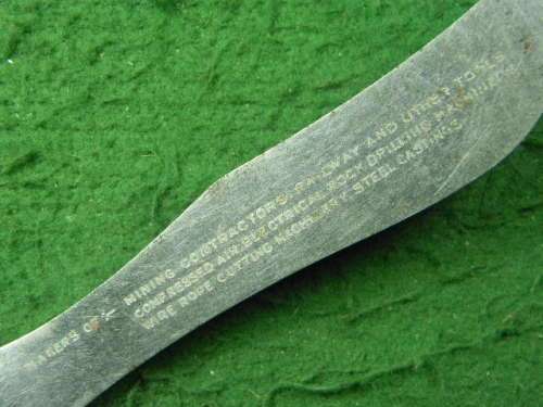 Vintage letter knife fro Sheffield  please read show rust  as per pictures