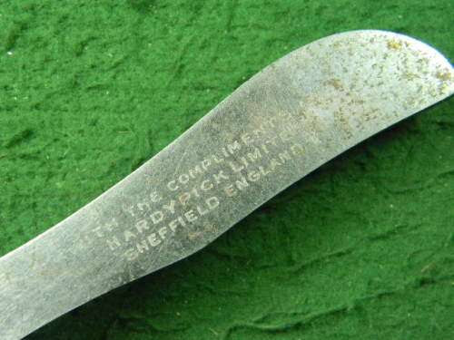 Vintage letter knife fro Sheffield  please read show rust  as per pictures