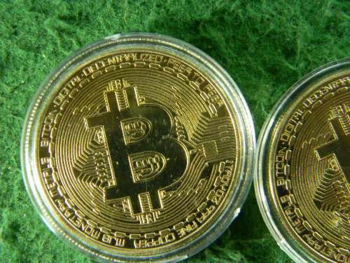 Gold Plated Bitcoin Coin Collectible BTC Coin Art Collection Gift Physical