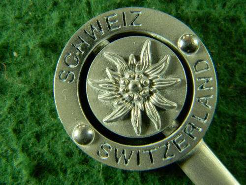 Svizzera Suisse (Schweiz Switzerland) silver plated spoon  in good condition As per pictures