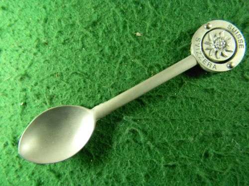 Svizzera Suisse (Schweiz Switzerland) silver plated spoon  in good condition As per pictures