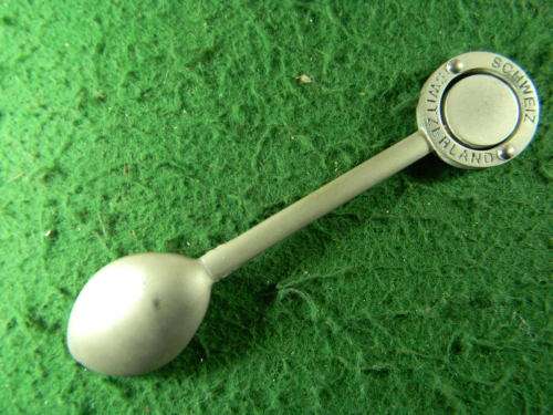 Svizzera Suisse (Schweiz Switzerland) silver plated spoon  in good condition As per pictures
