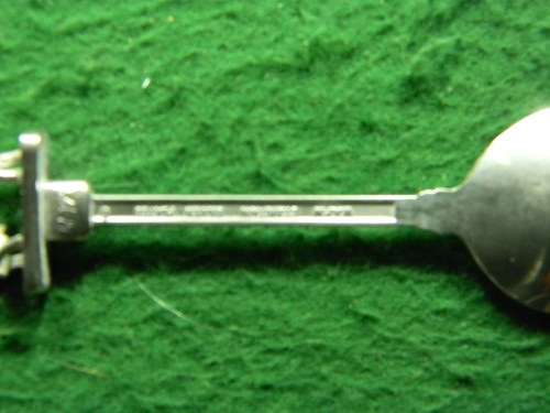 cow silver plated  spoon as per pictures in good condition