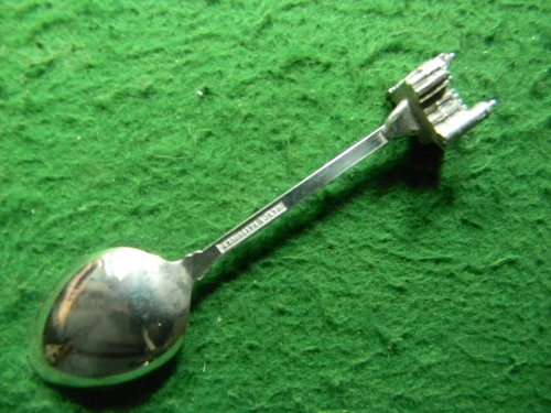 Building  silver plated  spoon as per pictures in good condition