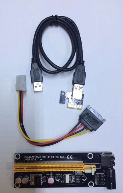 PCI-E  1x to 16x Powered Risers