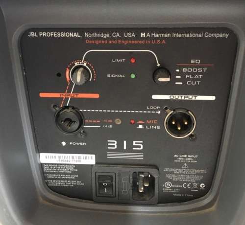 JBL EON 315 Portable 280W Self-Powered 15` Loudspeaker