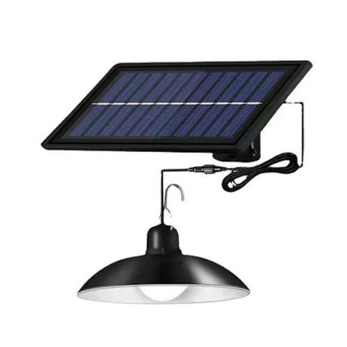 2 x 20w Hanging Solar Lights for Indoor / Outdoor Use with Remote Controls