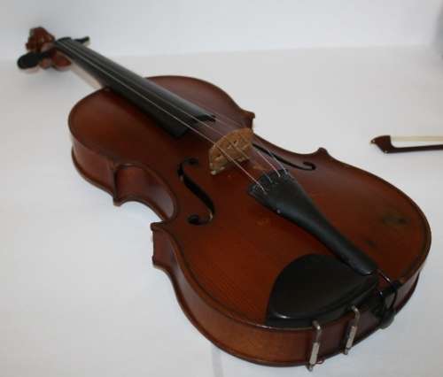 German Violin-Inside Label-"Copy of Antonius Stradiutius Cremonensis Facieibat Anno 1721"-Full Size