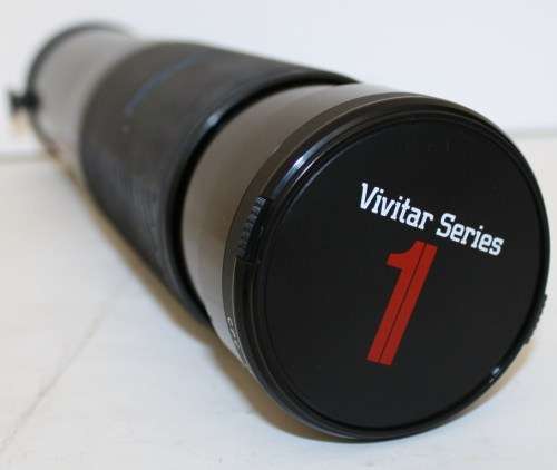 Vivitar Series 1 Macro 100-500mm-1:5.6-8.0 Macro Focusing Zoom-67mm with UV Filter in Leather Case.