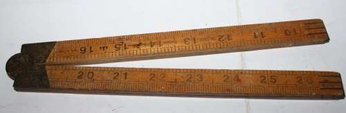 Rabone Chesterman Wooden Ruler-Inches and MM