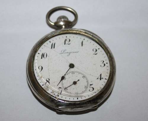 Longines Grands Prix-Pocket Watch-Marked-0.800 -For Repair-See Photos