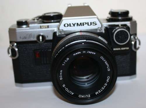 Olympus OM-10-35mm Camera-Zuiko Auto-S50mm 1.8 Lens-With Original Olympus Bag.