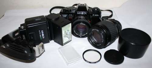 Minolta X-300s  35mm S.L.R -Combo-