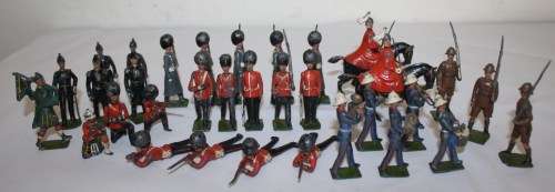 Vintage Lead Soldiers-1930-40's-Combo Regiments-Thirty Pieces-Price per Each-To Take ALL