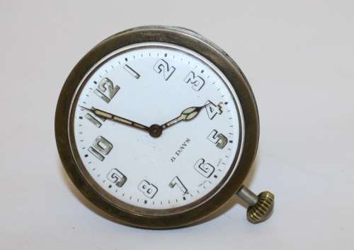 Vintage 8 Day Travel Watch-Waltham?-No Name-Not Working-Measures 65mm Across.