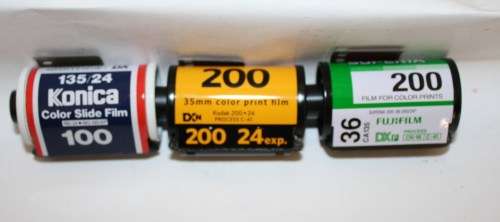 35mm Konika and Kodak Films-Outdated- Three Films